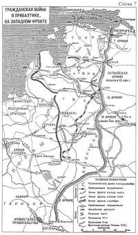 Гражданская война в Прибалтике, на Западном фронте